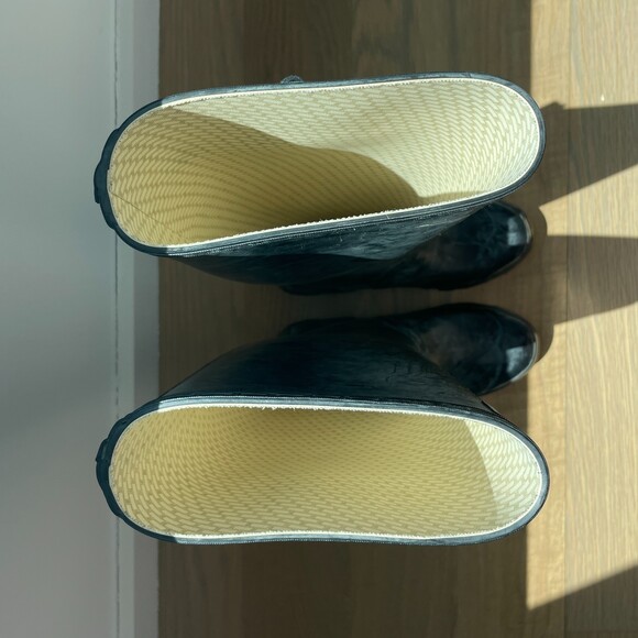 Hunter Knee High Tall Rubber Rain Boots Black Size 5 - Picture 7 of 8